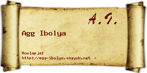 Agg Ibolya névjegykártya